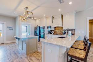 Dog-friendly home with water views & private heated pool