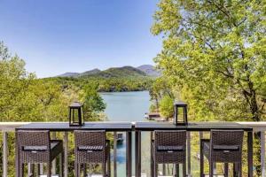 Lakeview Retreat with Expansive Deck & Cozy Fireplaces in Lake Lure, North Carolina