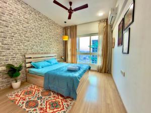 Kharadi 10floor Stylish 2BHK Cozy Brick Walls