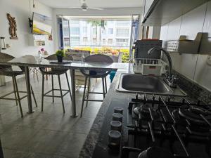 Apartamento Agualina Orange con vista a la piscina
