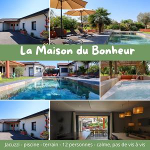Villa 5 chambres avec piscine, jacuzzi, terrain.