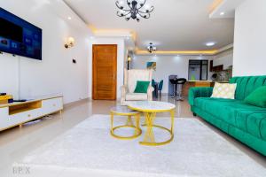 Furnished two bedroom apartment with swimming pool fully equipped gym children playground ample parking space and unbeatable scenic city views