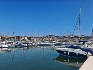Le Jasmin vue mer, climatisation, 10min à pied du centre-ville et de la gare