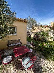 Gîte Lou Sabaï au pied des dentelles de Montmirail, piscine partagée