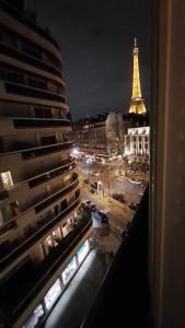 Vue époustouflant sur la tour eiffel