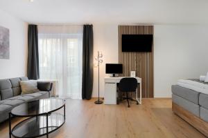 Moss & Gold Neu-Ulm - BRIGHT Collection - Studio für 3 mit Parkplatz, Küche, Arbeitsplatz