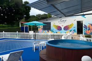 Quinta con Jacuzzi, Cancha de fútbol y Bolirana