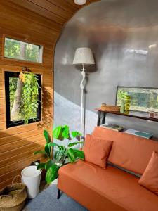 Vintage Trailer in a Jungle