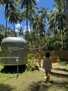 Vintage Trailer in a Jungle