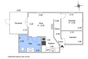3-room apartment with free parking and terrace