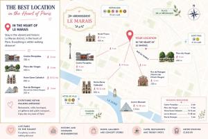 Le Marais Paris - 3 bedrooms, 2 Bathrooms, 2WC