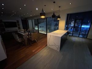 Luxury apartment with park views