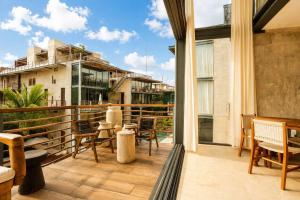 Luxe 1 BR Studio Cenote Sauna Gym and Private terrrace with pool