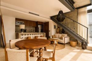 Luxe 1 BR Studio Cenote Sauna Gym and Private terrrace with pool