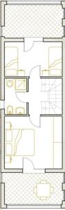 Accommodation with shared pool for eight guests