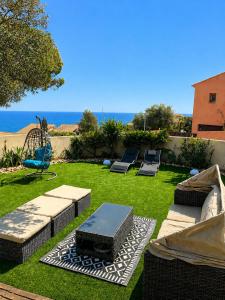 Bas de villa vue mer Côte Bleue à 200 m de la mer