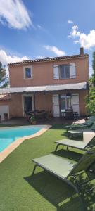 Maison climatisée avec piscine privee