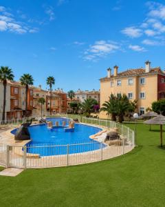Casa Azul, with a shared pool