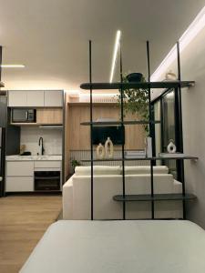 Studio design premium com Varanda e Home office