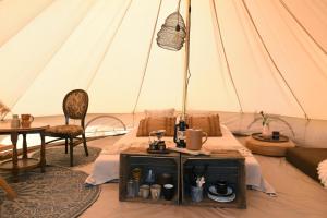 Smuk Bell Tent Glamping nabij het water in Friesland