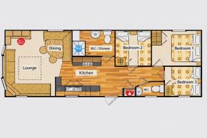 Lakeside North Lodge 23 Modern 3 Bed with WiFi & Parking