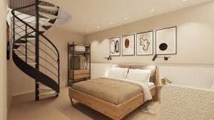 2-leveled flat few steps from sandy beach
