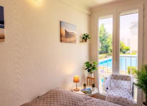A 1 min de la plage piscine, clim, wifi - 111