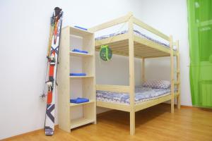 Bed in 4-Bed Male Dormitory Room room in Yolki Art Hostel