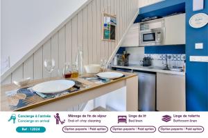 250m de la plage - Studio pour 2 - Balcon