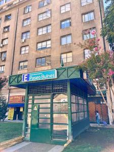 Estudio con terraza y cama king en Santiago Centro