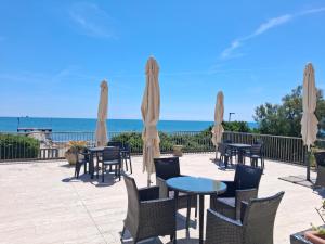 Nice flat on the beach front with private beach spot included