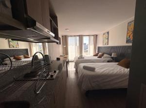 Studio Cercano a Plaza Brasil y Metro Republica I 2 Camas