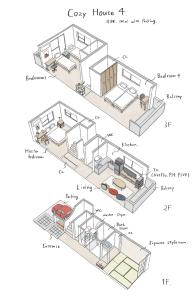 4BR 100m sq with parking 10pax 3min Station, Haneda, Shibuya