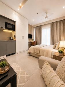 Five-Star Inspired Beige Luxe Suite Sunset View