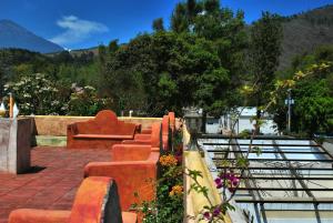 Casa Huipil, king size bed with rooftop jacuzzi and a view
