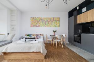 Stylowe Studio na Kazimierzu z Miejscem do Pracy by Noclegi Renters