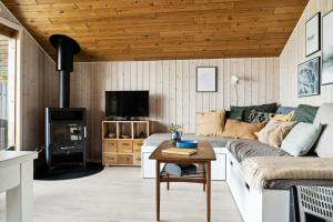 House By Forest And Roskilde Fjords Waves