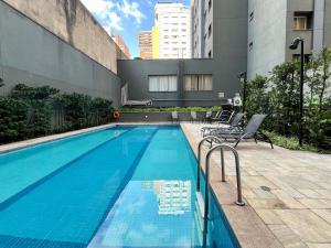 Flat Jardins - Arrumação diária, vaga, 1 minuto da Paulista