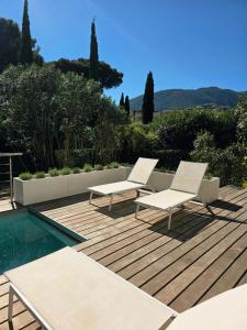 Esprit Villa - Appart luxe jardin et piscine 300m plage