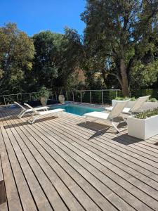 Esprit Villa - Appart luxe jardin et piscine 300m plage