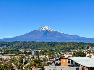 Departamento Villarrica Vista al Volcán y Piscina