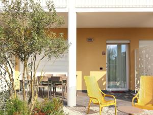 In a residence, air-conditioned, large outdoor space