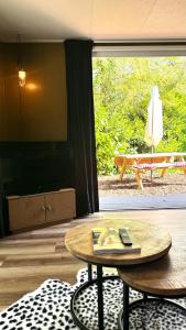 Panterhuis Leo l Tiny House l Buitenbad, airco, speeltuin, bostuin