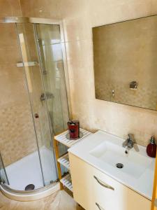 Luxury apartment with pool and private beach in Sidi Rahal