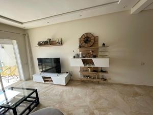 Luxury apartment with pool and private beach in Sidi Rahal