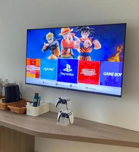 #Free Video Games with 2 Joysticks #Free Netflix #Kids Toys H&A Private Suite Inside H Elite Tunjong Kota Bharu Super King Bed