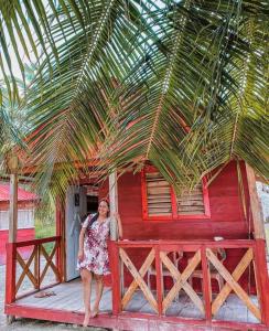 Cabaña privada en Guna Yala isla Diablo baño compartido