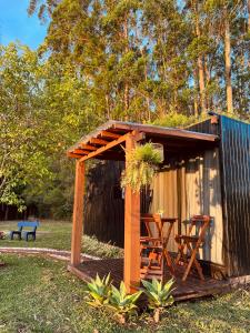 Cabana de teto de vidro