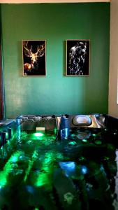 Ecrin dexception avec jacuzzi et salon cinéma