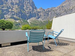 Cozy Alpine Studio in Leukerbad with Mountain View